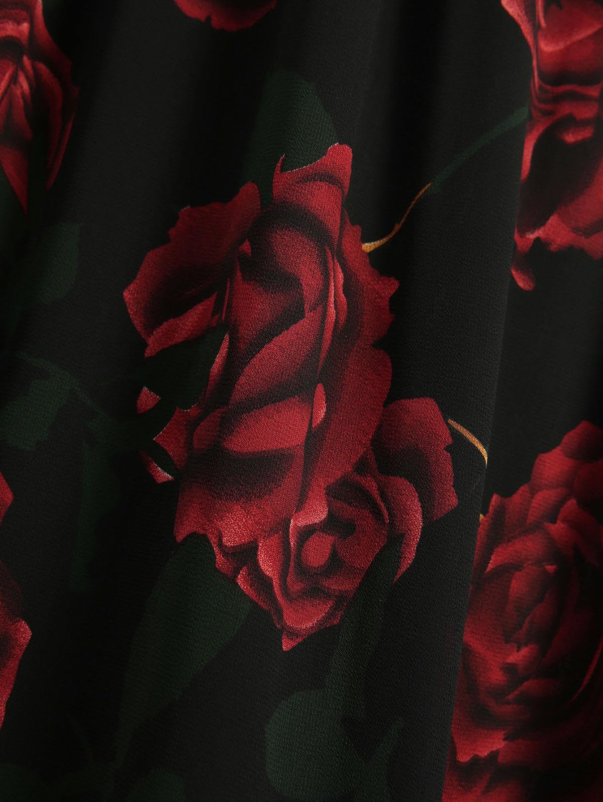 ROSE GAL Plus Size Womems Summer Flowy Milkmaid Dress Boho Square Neck Puffs Sleeves Dress - Image 5