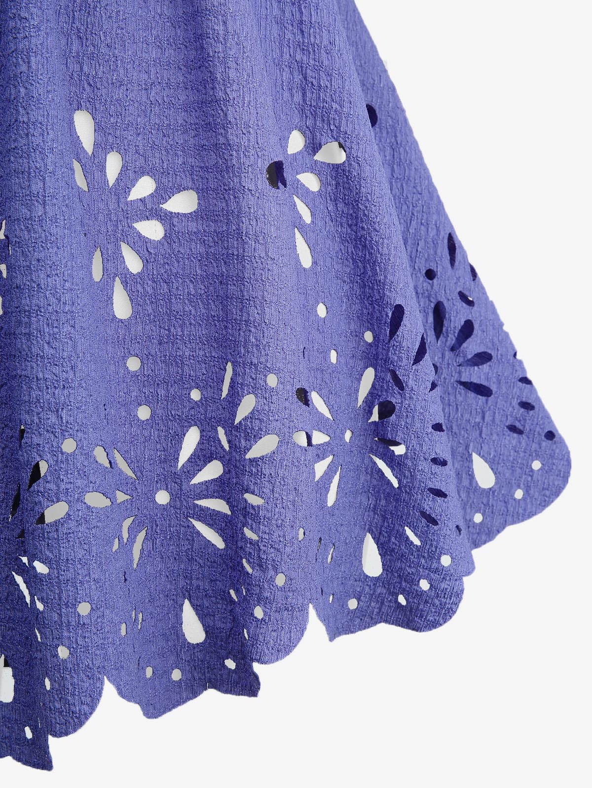 ROSE GAL Plus Size Women Flutter Sleeve Flowy Tops Laser Cutout Twist Front Textured Crinkly Short Sleeve Summer T-Shirt - Image 5