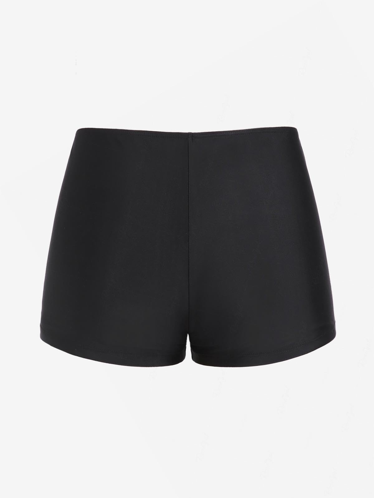 ROSE GAL Plus Size Women Gothic Two Piece Tankini Swimsuits 2 Piece Strappy Skulls Tummy Control Bathing Suits - Image 4