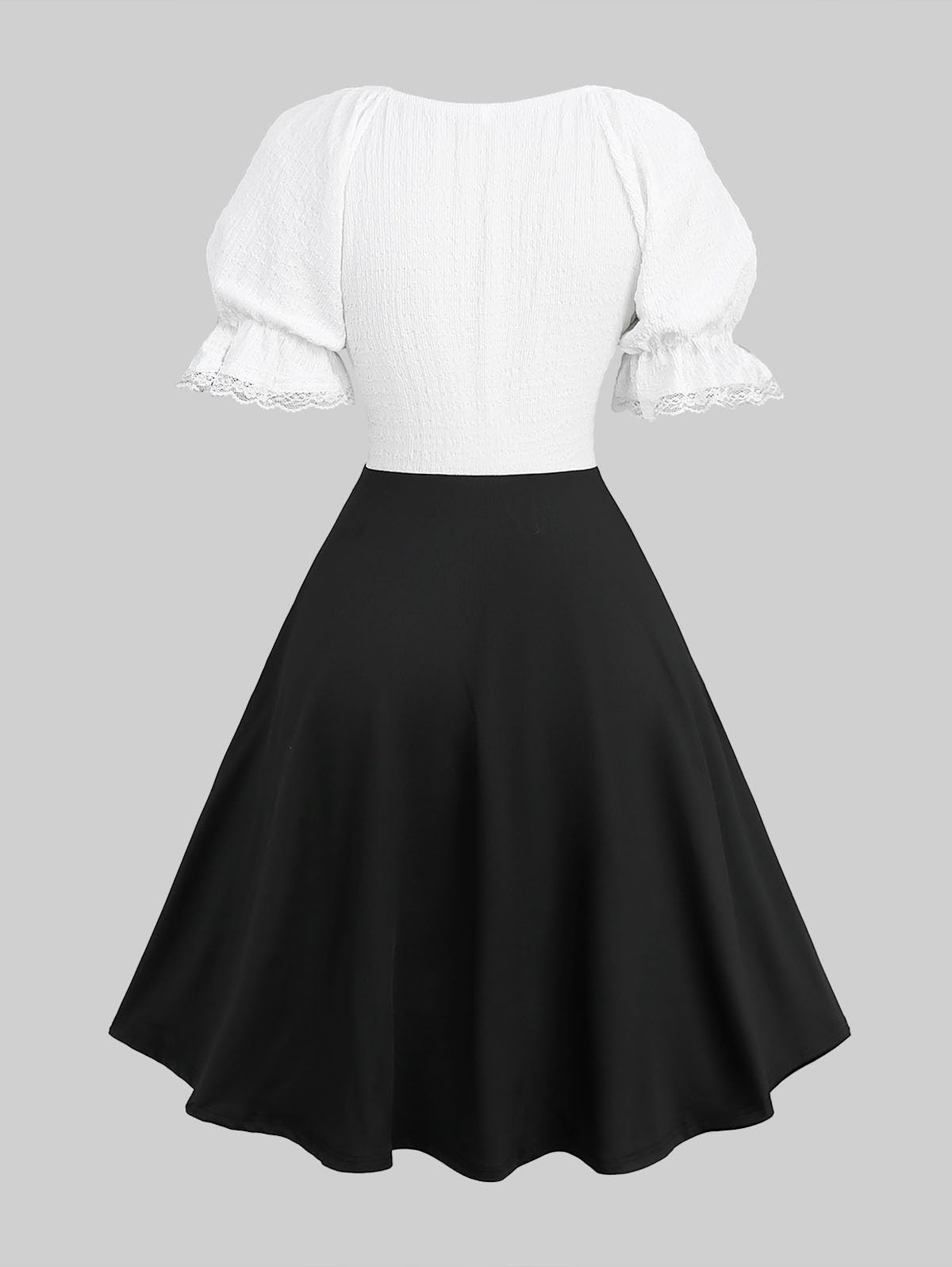 ROSE GAL Plus Size Women Victorian Renaissance Costume Color Block Medieval Corset Dress Ren Faire Costume - Image 3