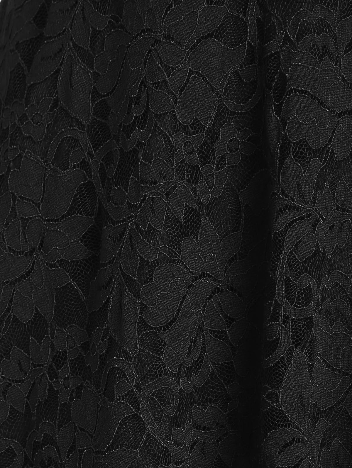 ROSE GAL Women's Plus Size Tunic V Neck Top Curve Floral Lace Blouse A-Line Swing T Shirt - Image 4