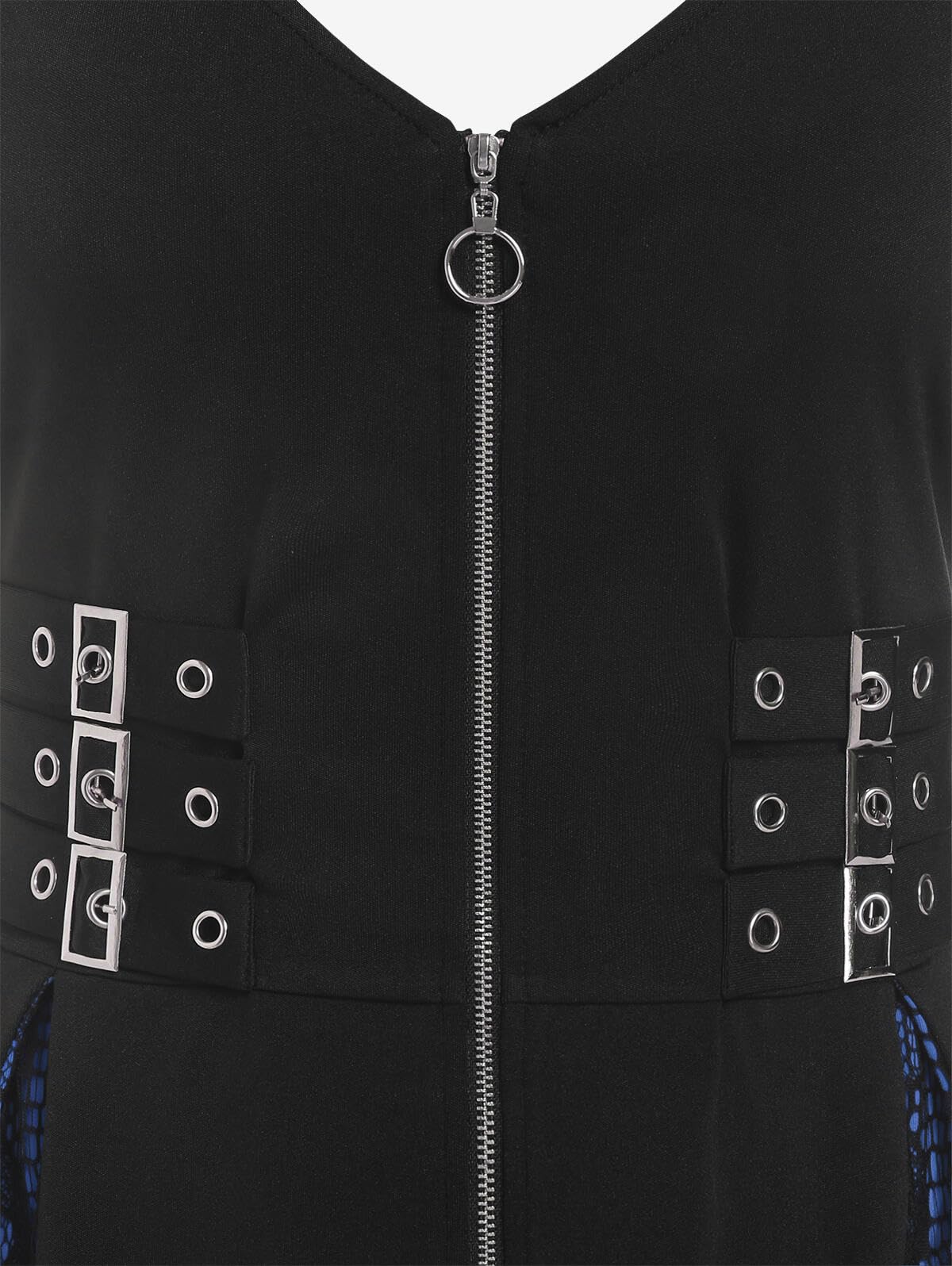 ROSE GAL Womens Plus Size Dresses Sleeveless V-Neck Gothic Vintage 50S Party Maxi Dress - Image 3