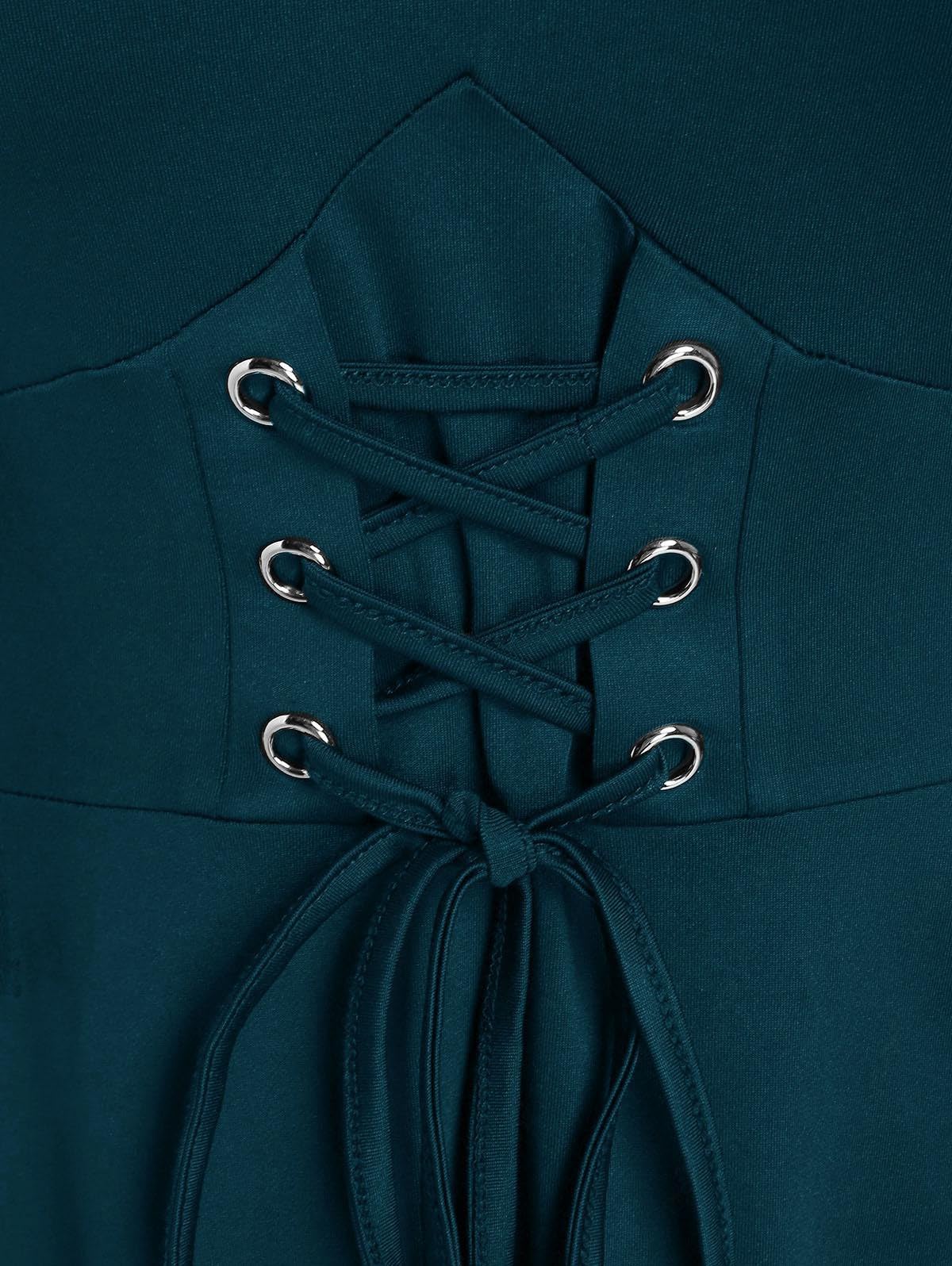 ROSE GAL Womens Plus Size Dresses Sleeveless Wrap Gothic Cocktail Rockabilly Weeding Party Dress - Image 3