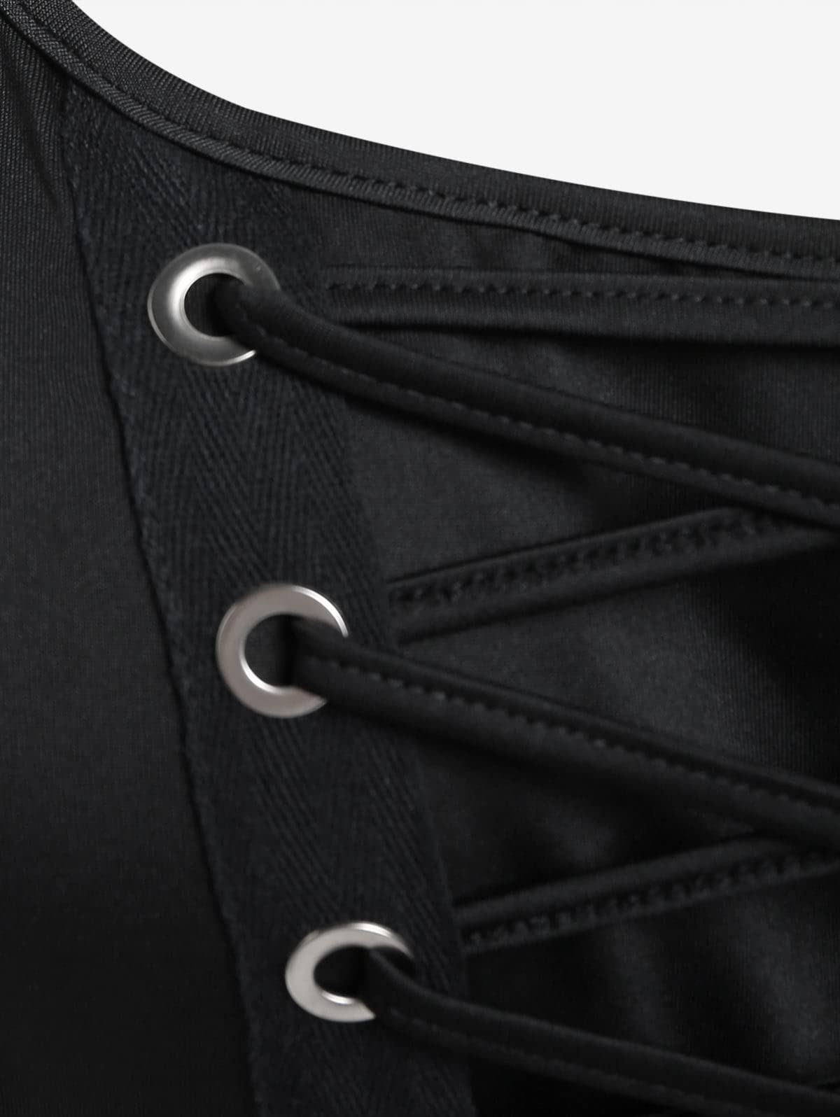 ROSE GAL Womens Plus Size Dresses Sleeveless Wrap Gothic Vintage 50S Spaghtti Strap Swing Maxi Dress - Image 4