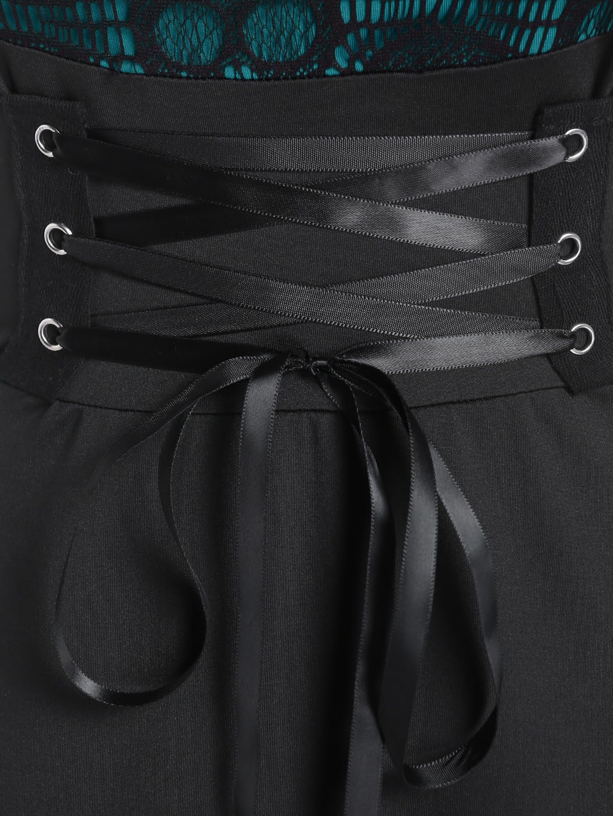 ROSE GAL Womens Plus Size Dresses Wrap V-Neck Gothic Vintage 50S Maxi Dress - Image 4