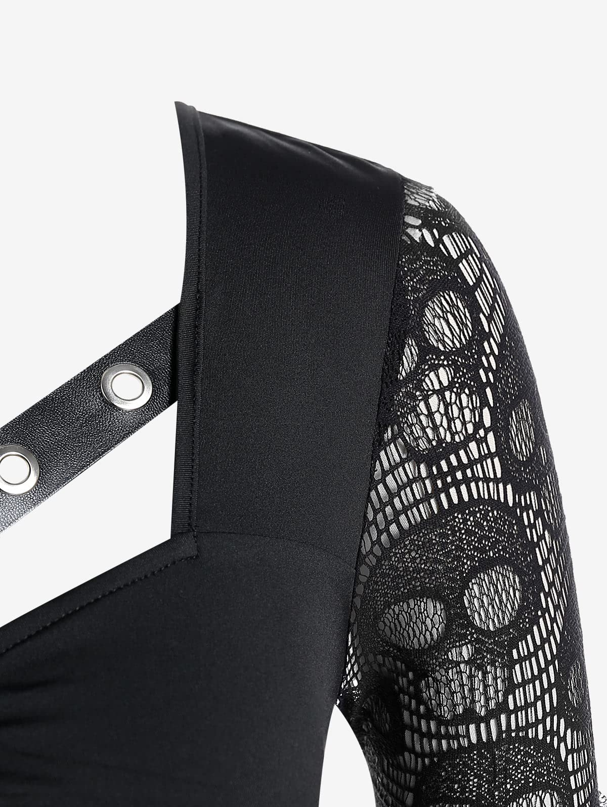 ROSE GAL Womens Plus Size Tunic Tops Fall Casual Long Sleeve T-Shirt Goth Shirt V Neck Loose Blouses Swing Tunic - Image 5