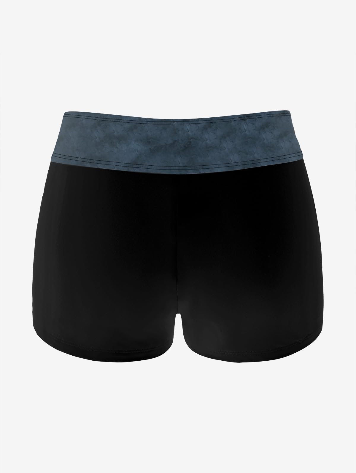 Rosegal Plus Size Women Gothic Tummy Control Modest Tankini Swimsuit Fairy Cat Print Boyleg Padded Tankini Swimwear - Image 5